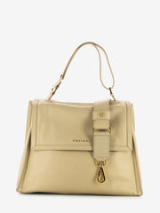 ORCIANI - Borsa media in pelle beige