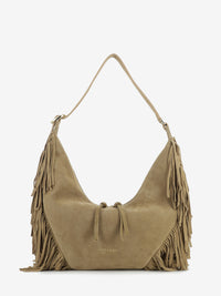 Borsa Peach Fringe small biscotto