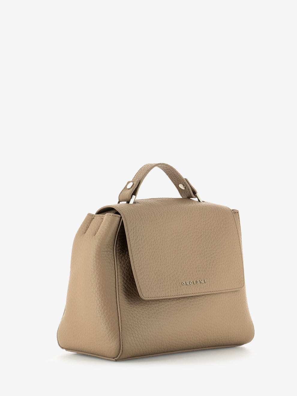 Borsa piccola in pelle martellata rosa