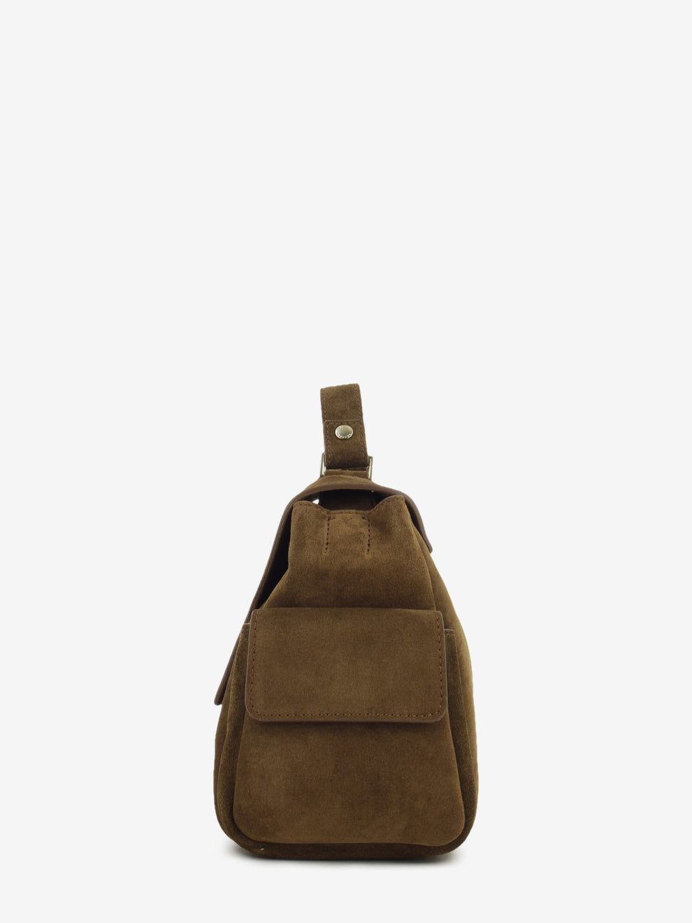 Borsa Sveva Cargo S in suede tabacco
