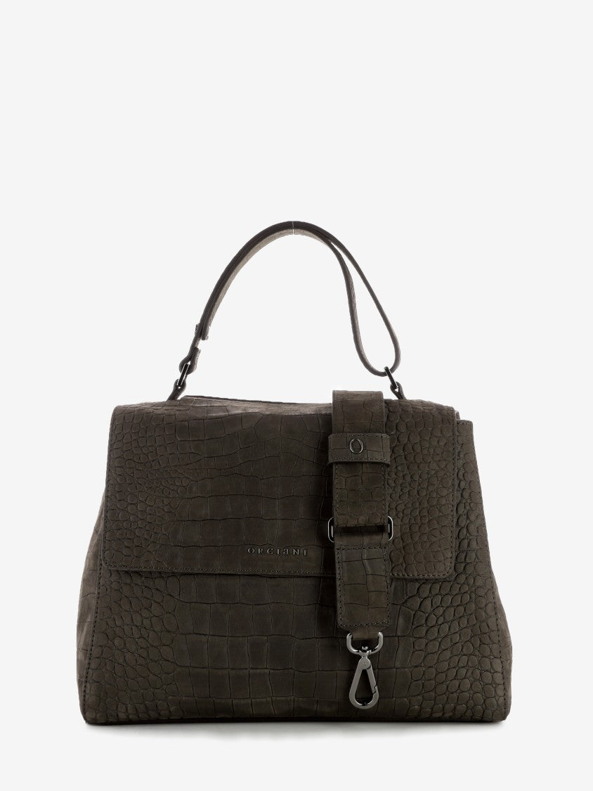 Sveva M bag in dark brown coconut nubuck