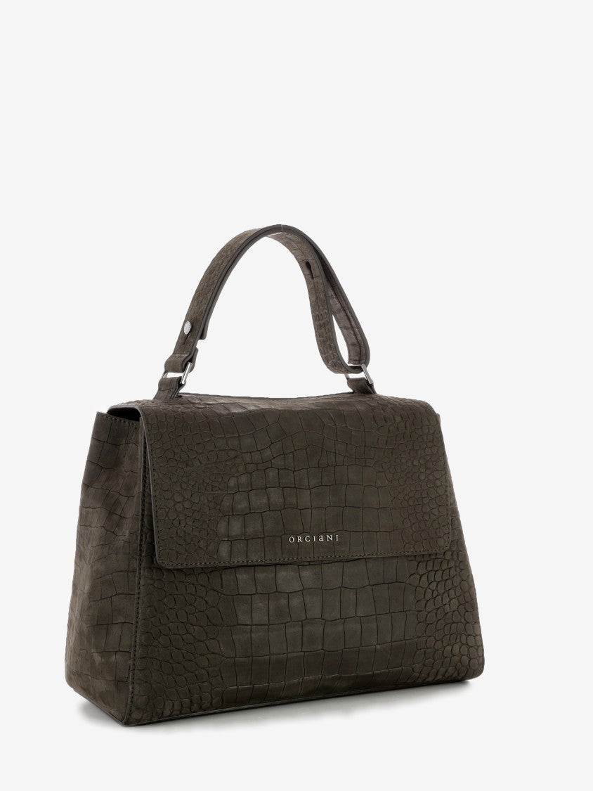 Sveva M bag in dark brown coconut nubuck