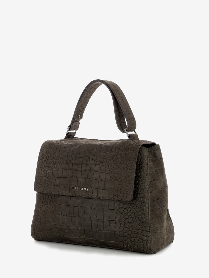 Sveva M bag in dark brown coconut nubuck