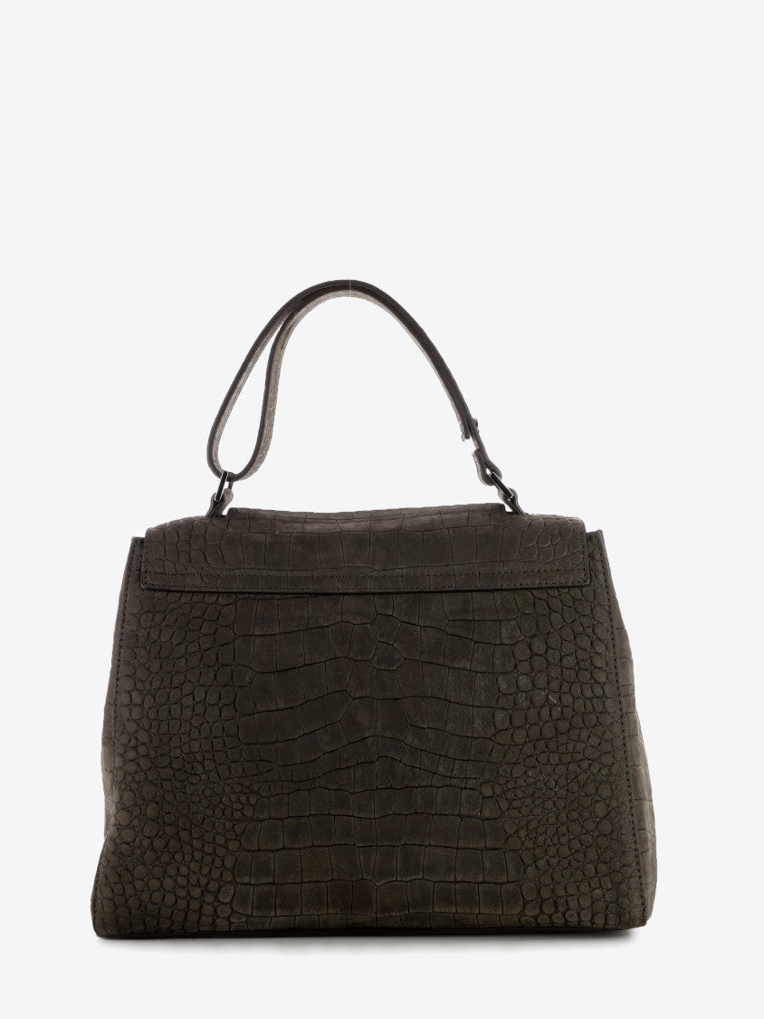 Sveva M bag in dark brown coconut nubuck