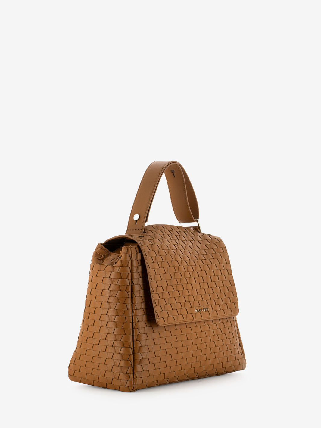 Borsa Sveva M Nappa Woven Amber