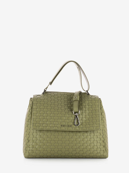 Borsa Sveva M Nappa Woven Oliva