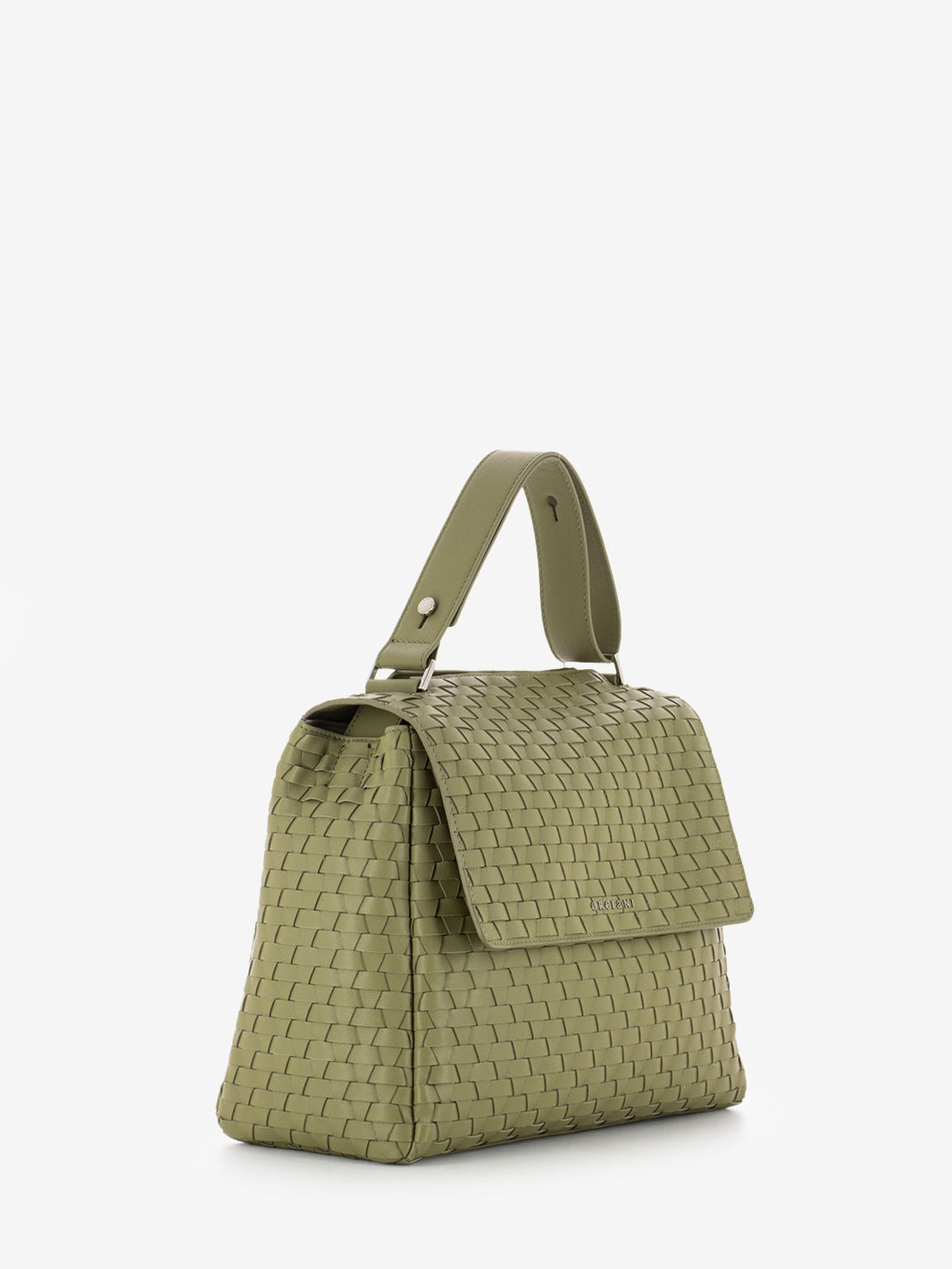 Borsa Sveva M Nappa Woven Oliva