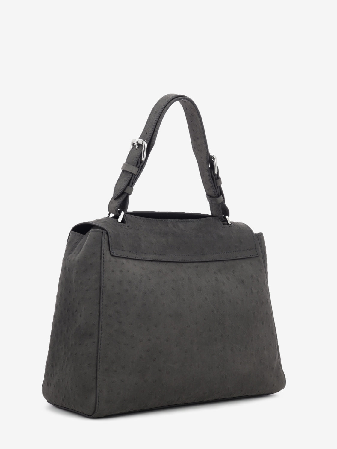 Borsa Sveva M struzzo carbone