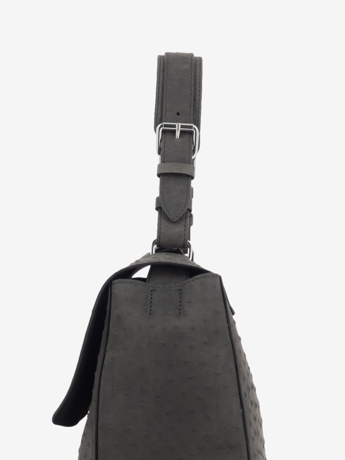Borsa Sveva M struzzo carbone