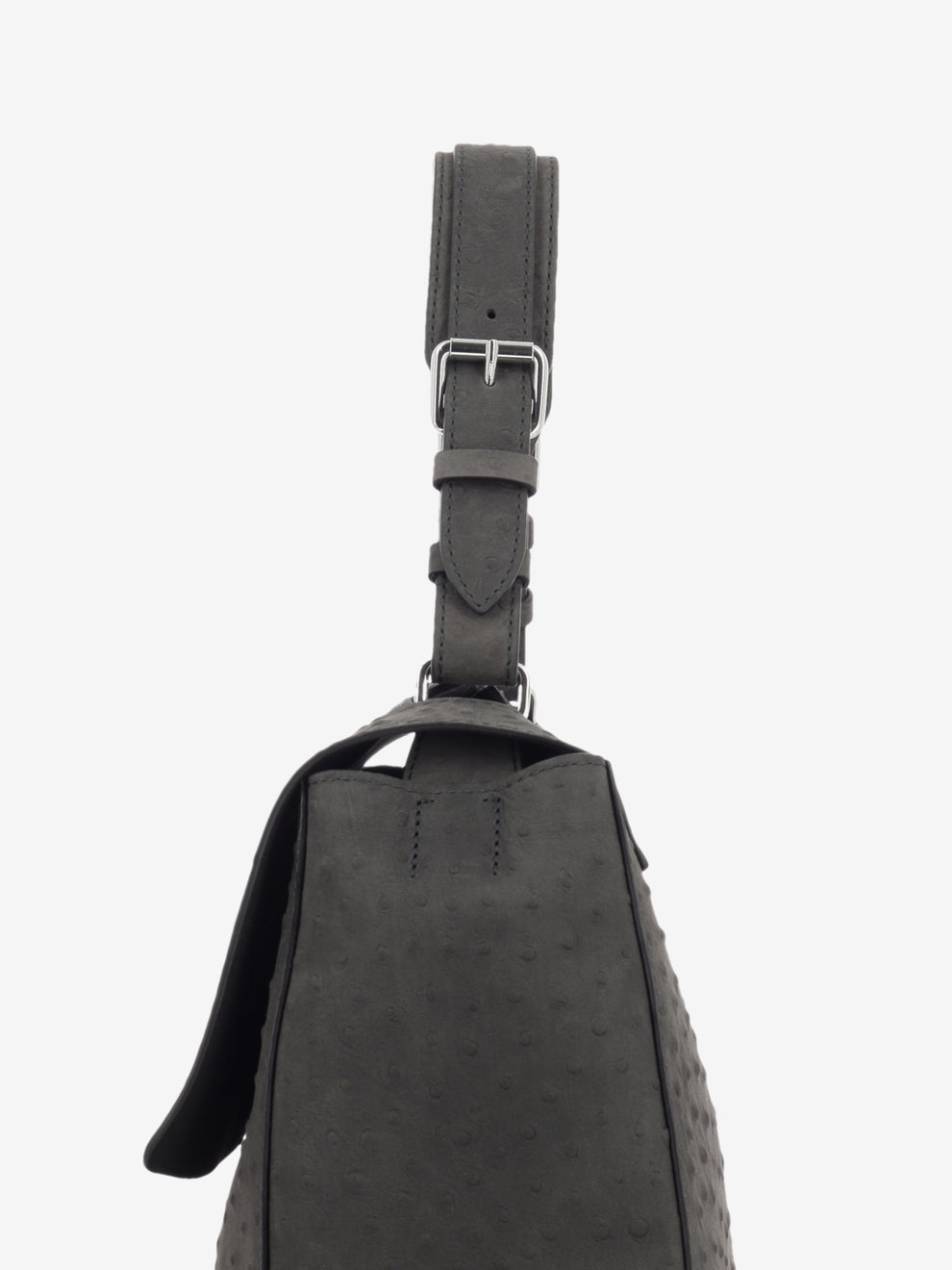 Borsa Sveva M struzzo carbone