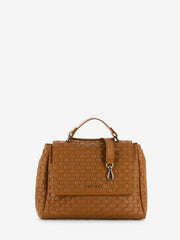 ORCIANI - Borsa Sveva S Nappa Woven Amber