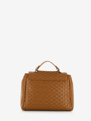 ORCIANI - Borsa Sveva S Nappa Woven Amber