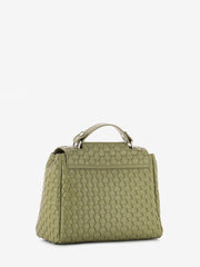 ORCIANI - Borsa Sveva S nappa woven oliva