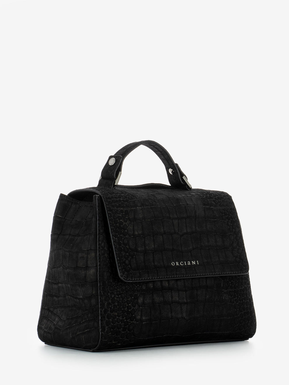 Borsa Sveva small cocco nabuk nero