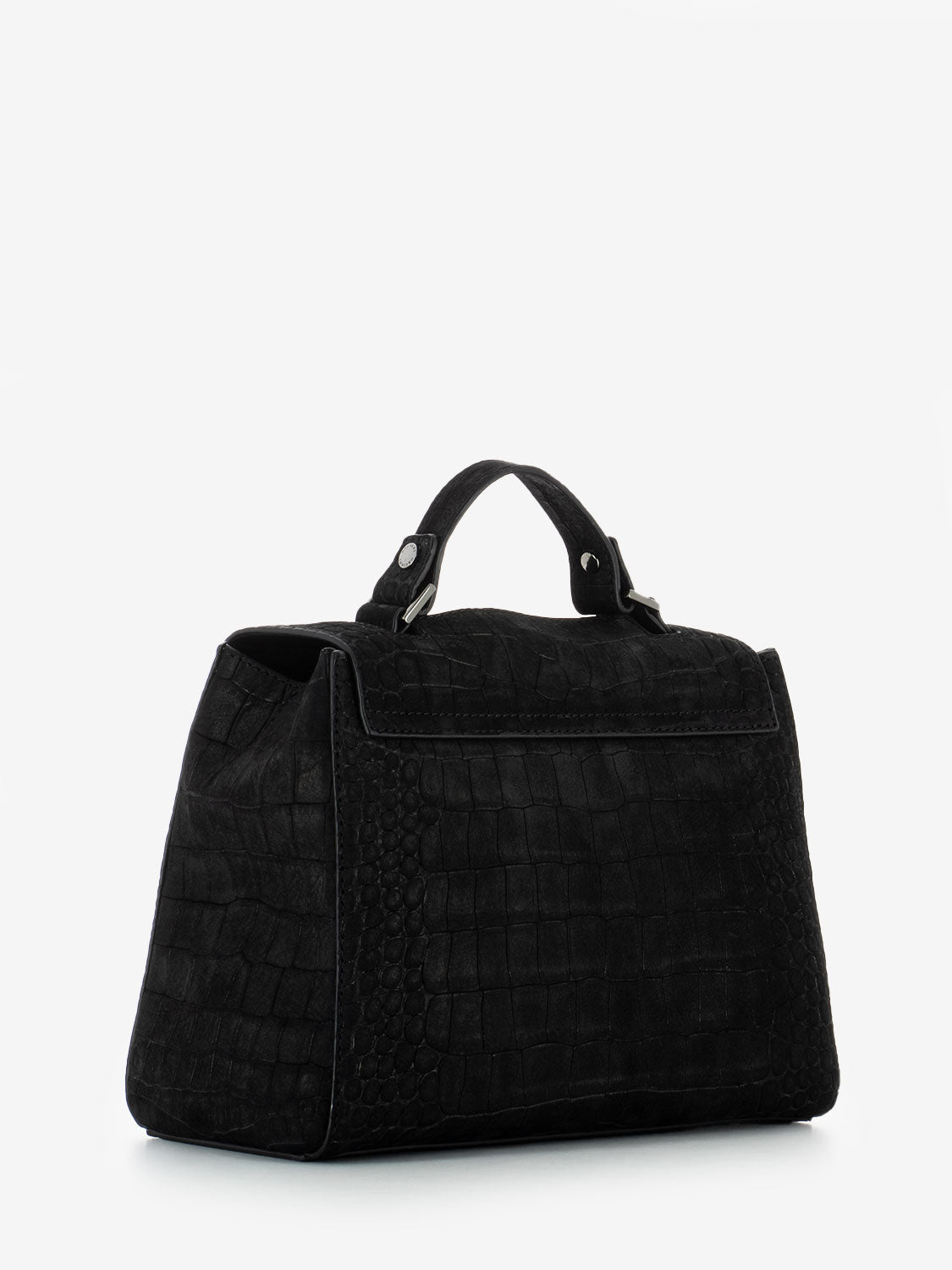 Borsa Sveva small cocco nabuk nero