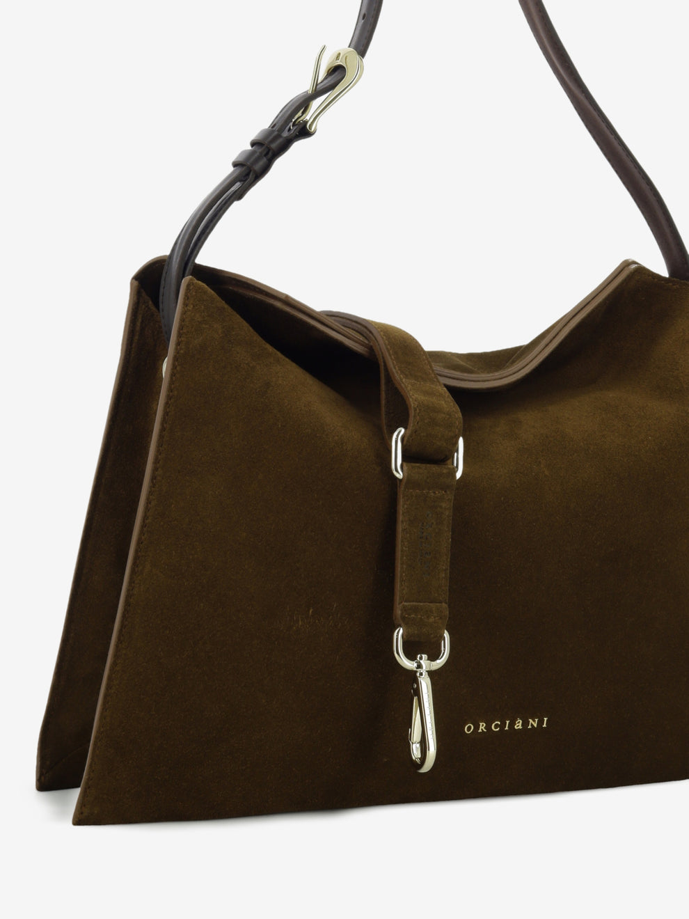 Borsa Trinity M peach tabacco / oro