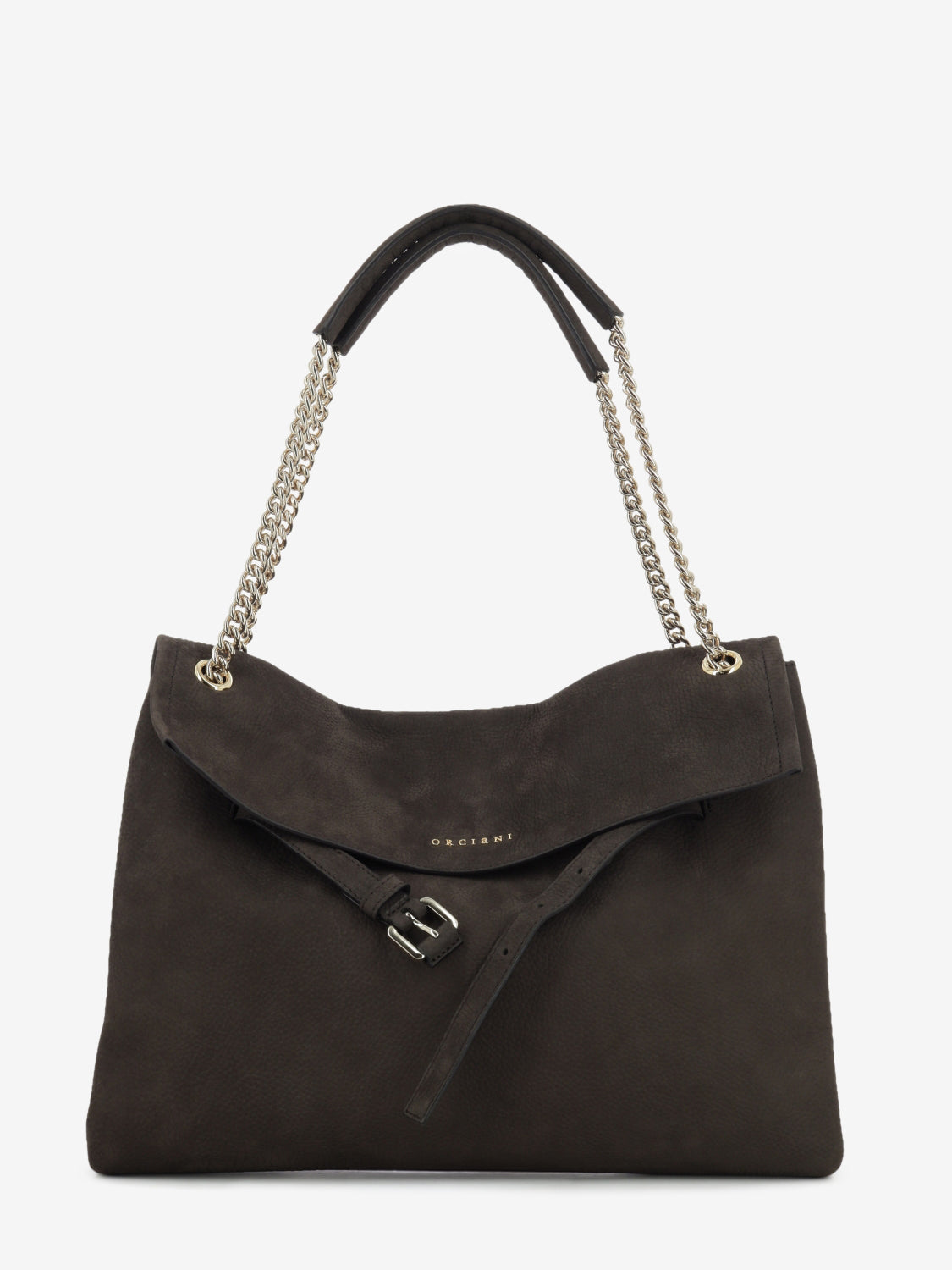 Borsa Venus midi nabuck testa di moro