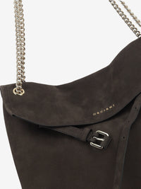 Borsa Venus midi nabuck testa di moro