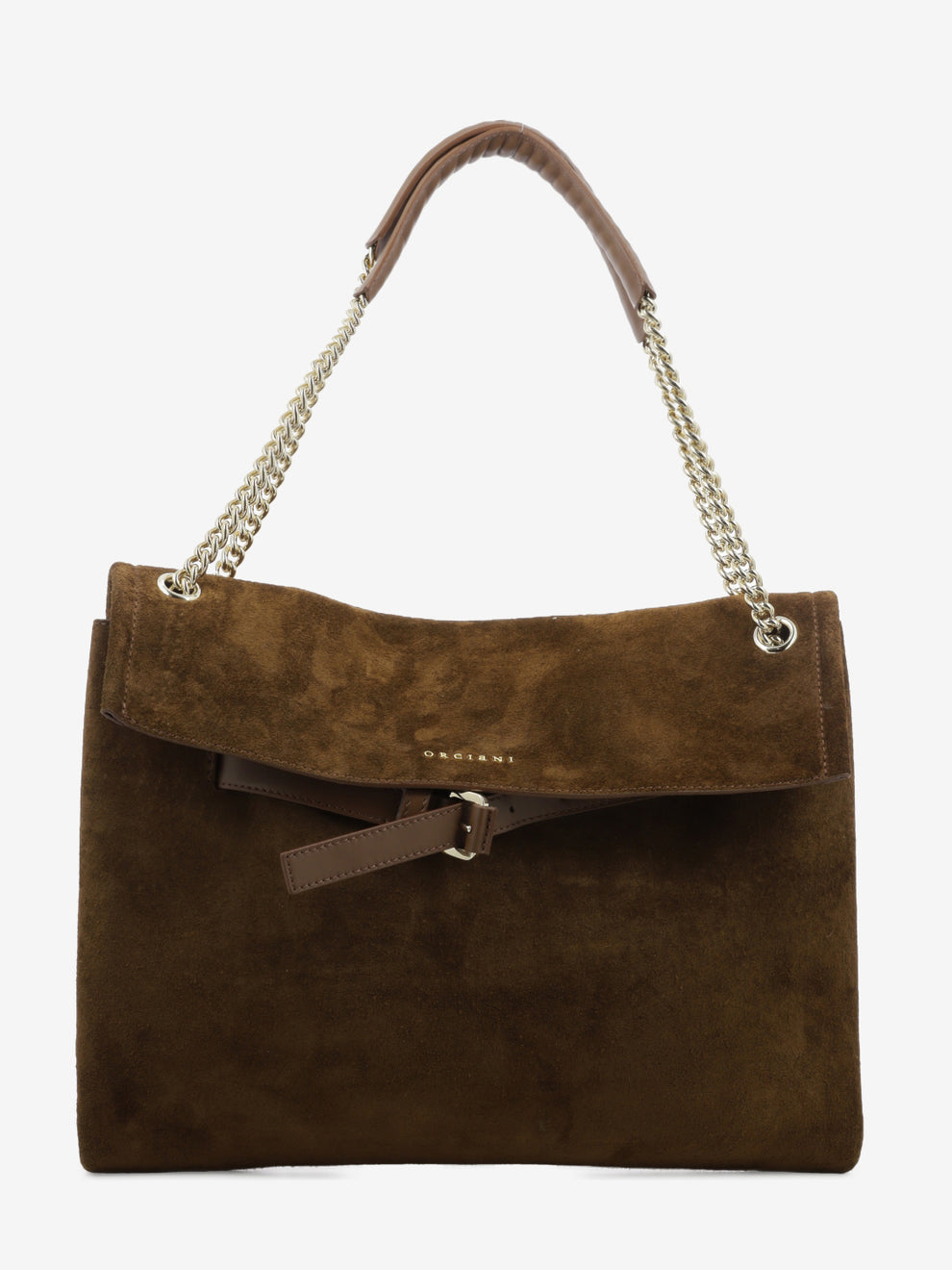 Borsa Venus Peach Midi a spalla in suede cocoa