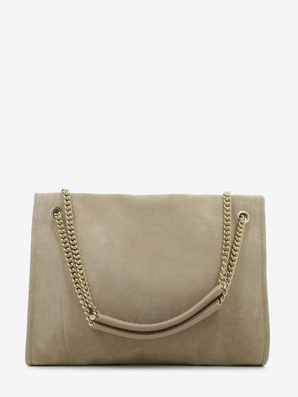 Borsa Venus Peach Midi a spalla in suede sabbia