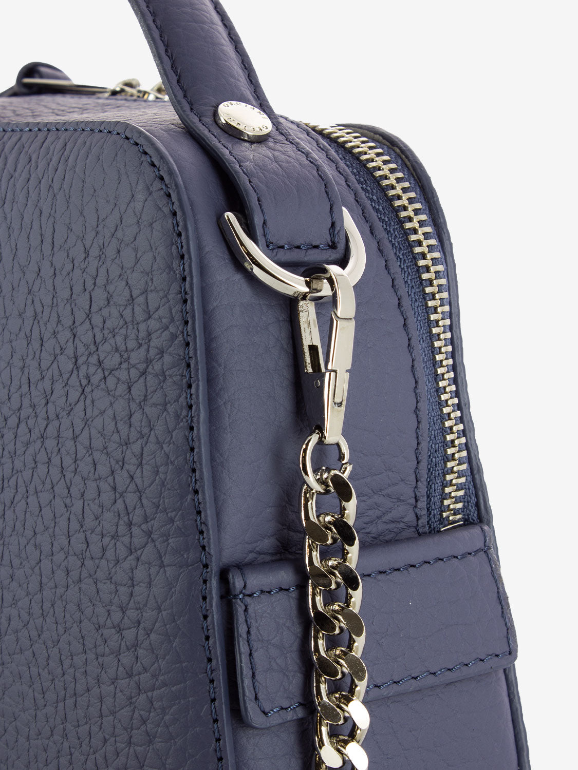 Mini Bag Chéri a mano con tracolla mirtillo