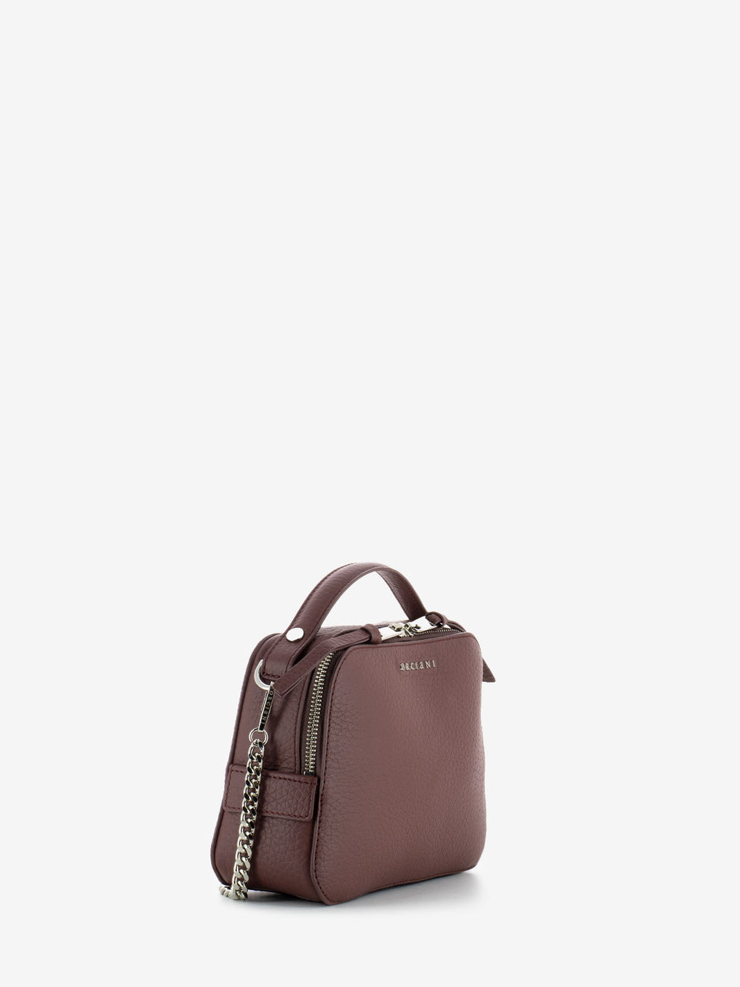 Mini Bag Chéri a mano con tracolla bordeaux