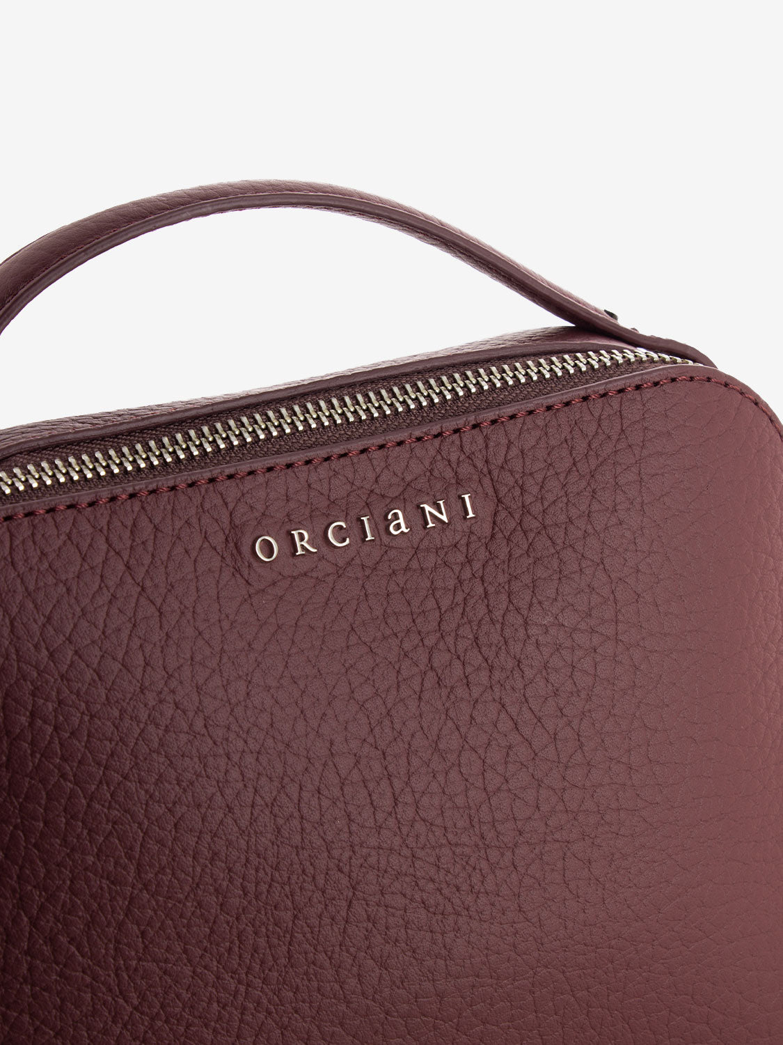 Mini Bag Chéri a mano con tracolla bordeaux