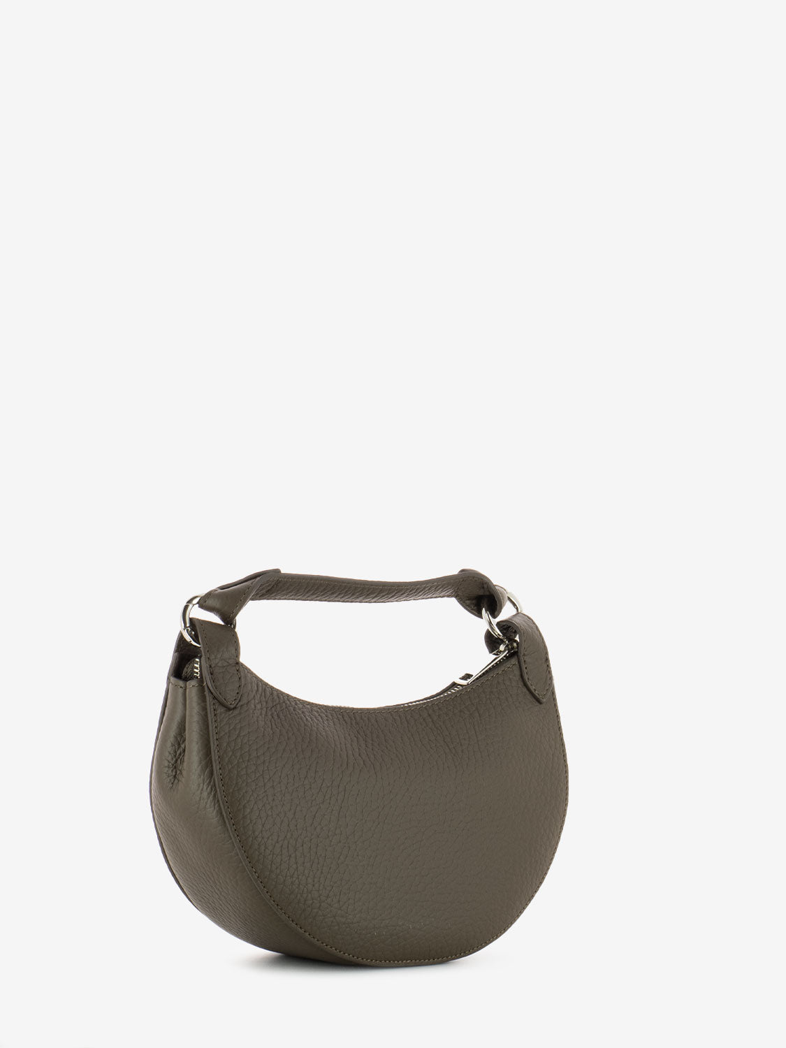Mini bag dumpling soft marrone