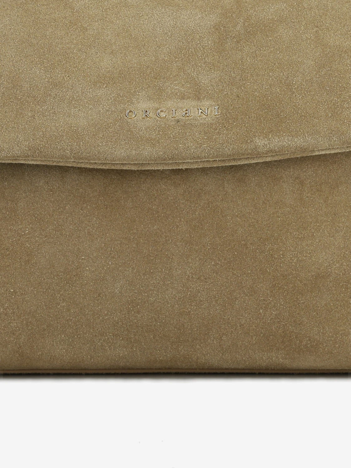 Sveva Peach Flowers midi a spalla in suede biscotto