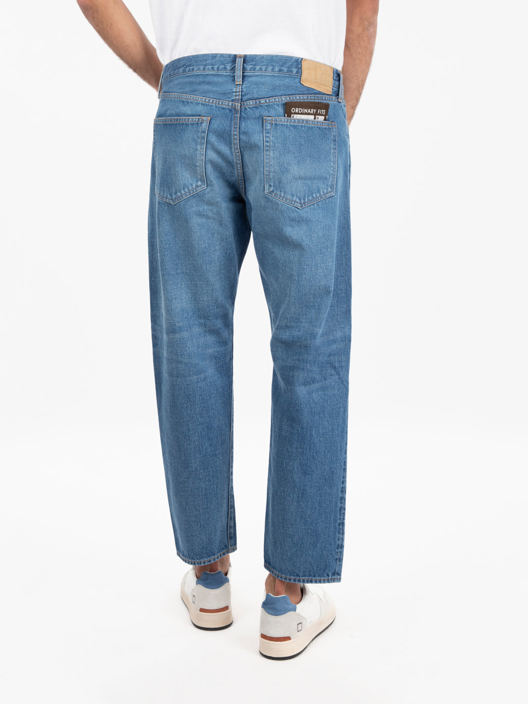 Jeans ankle used blu medio