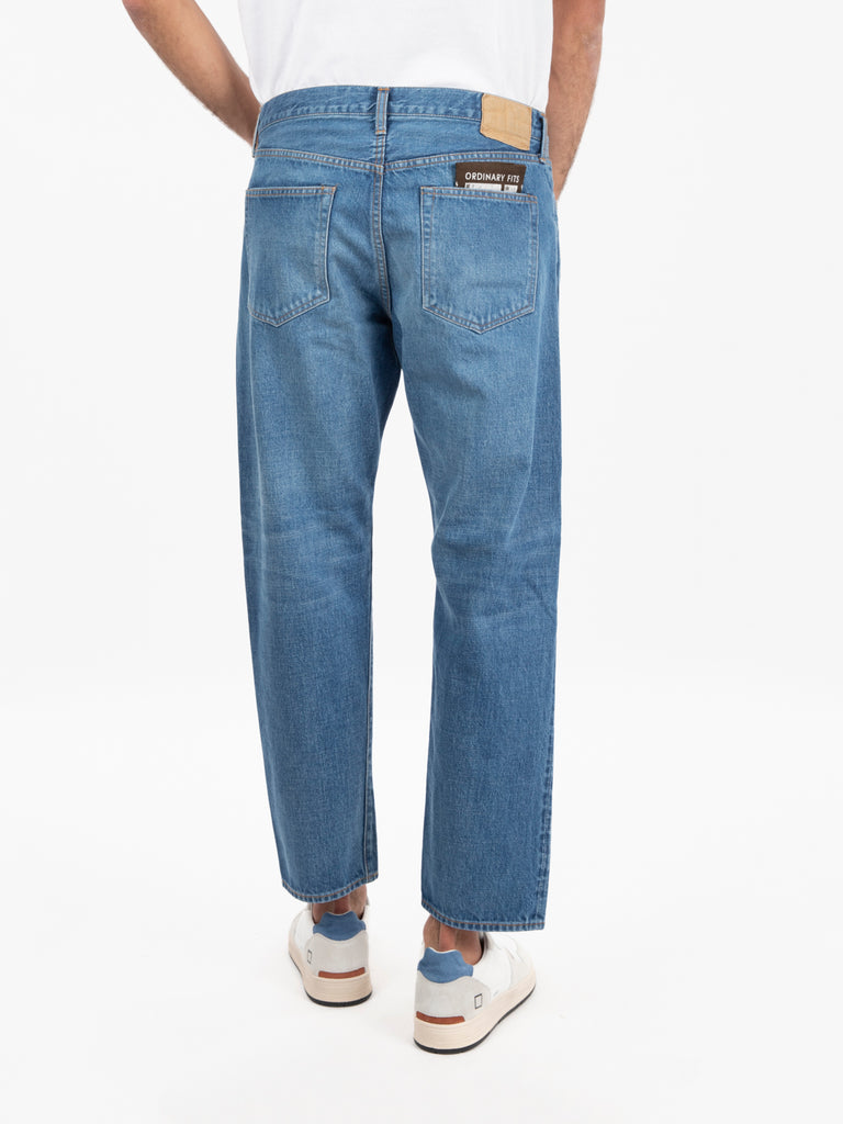 ORDINARY FITS - Jeans ankle used blu medio