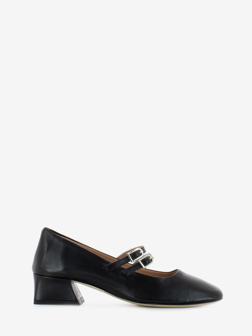 Mary Jane Double Strap Black