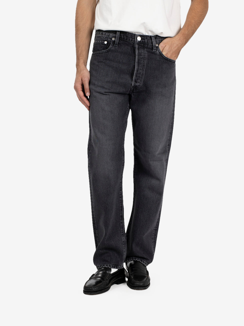 105 90's denim stone black
