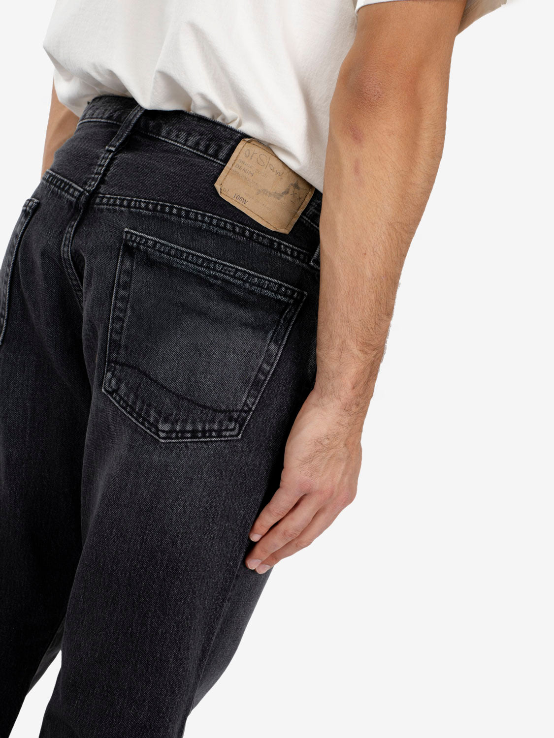 105 90's denim stone black
