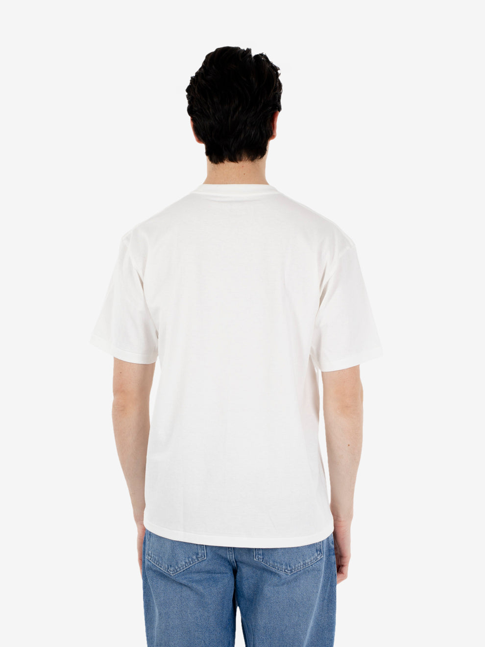 White crew neck t-shirt