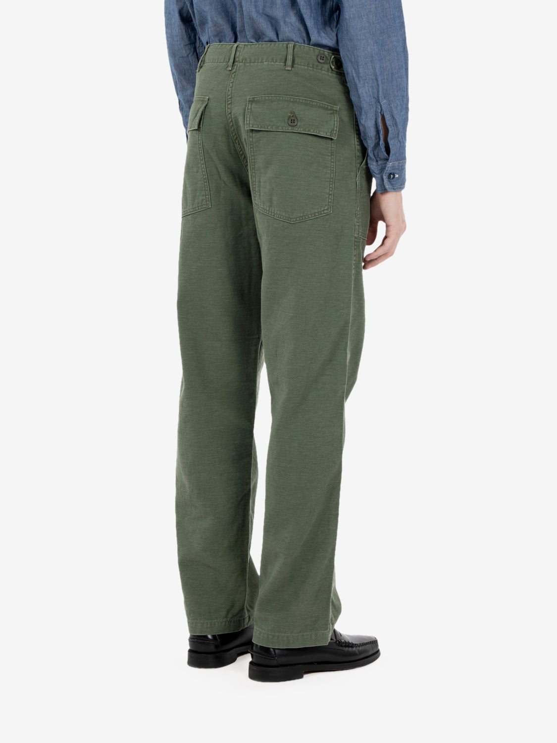 U.S. Army fatighue pants used wash green