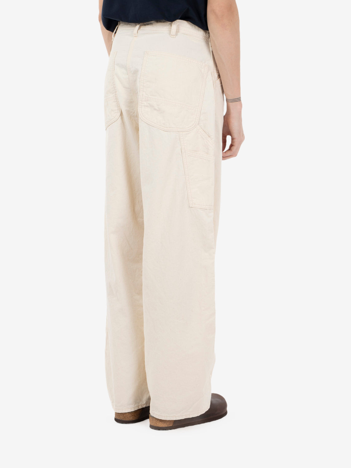 Wide fit 30's Painter pants ecru