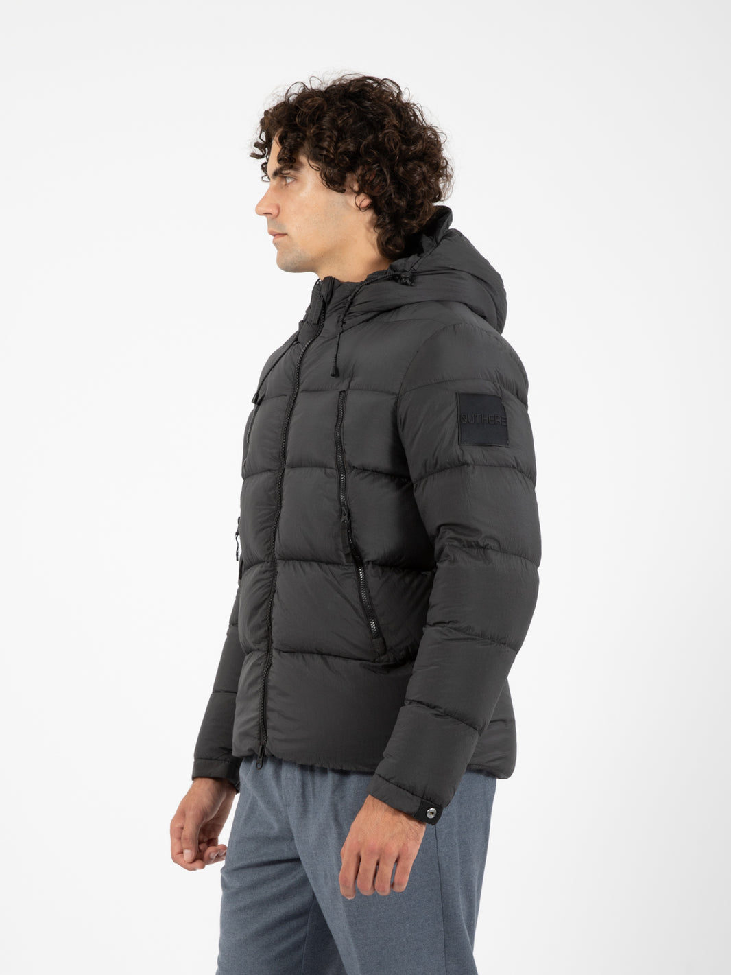 Giubbotto imbottito real dow / ardesia