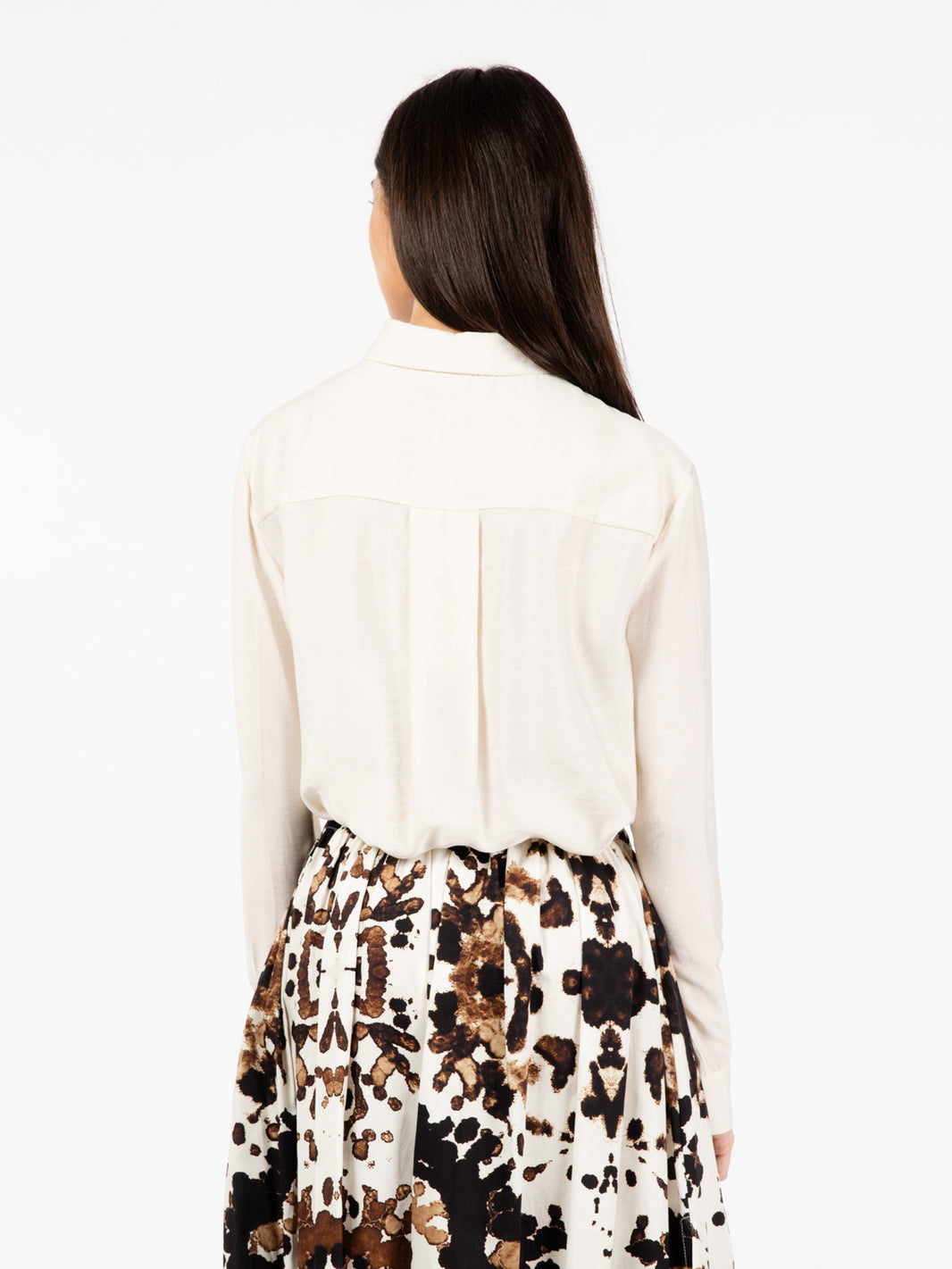 Cream Drawstring Shirt