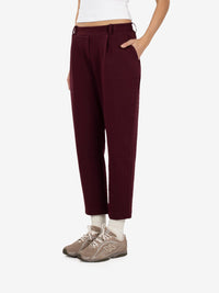 Joggers a sigaretta burgundy