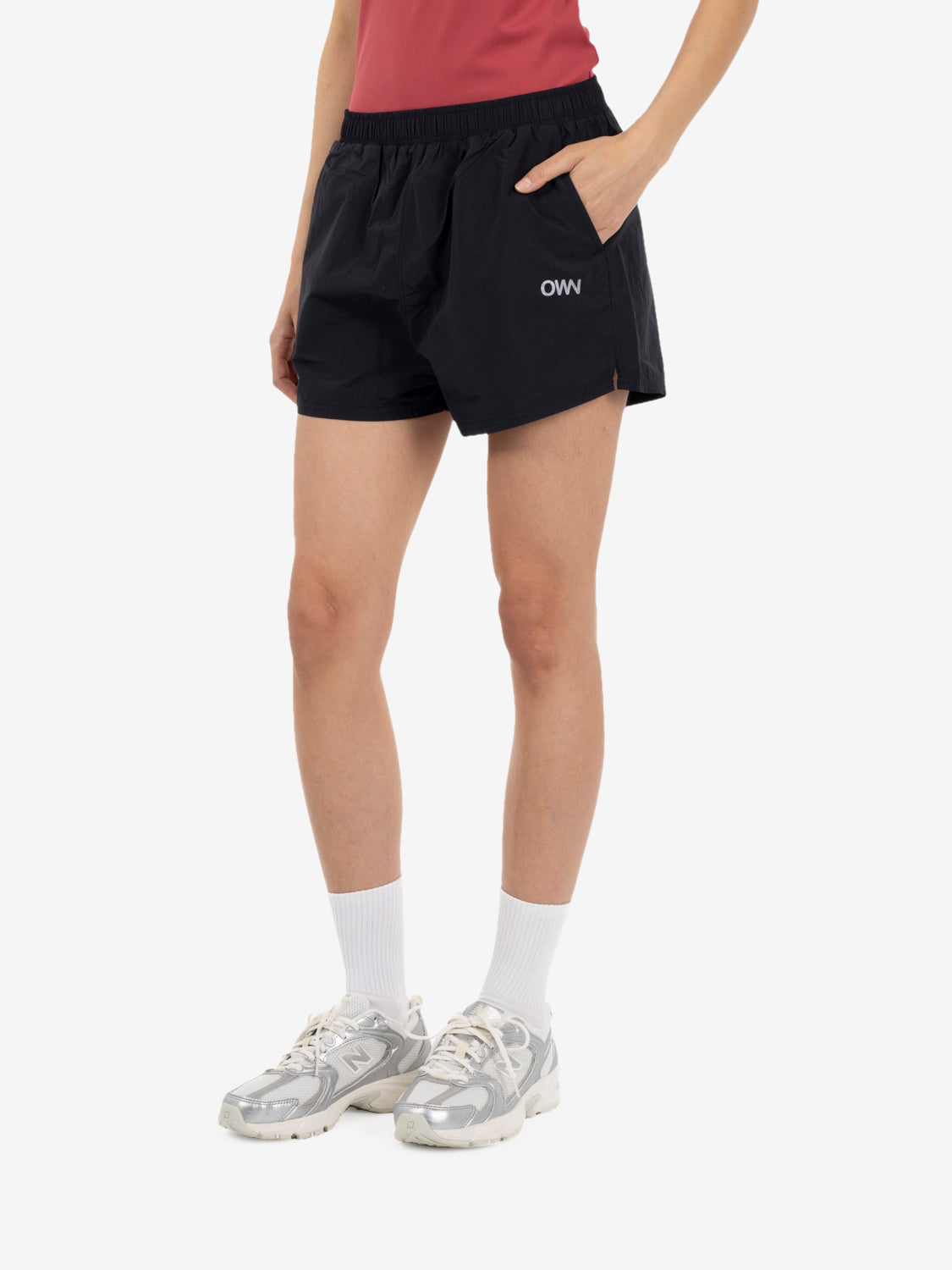 Packable shorts black