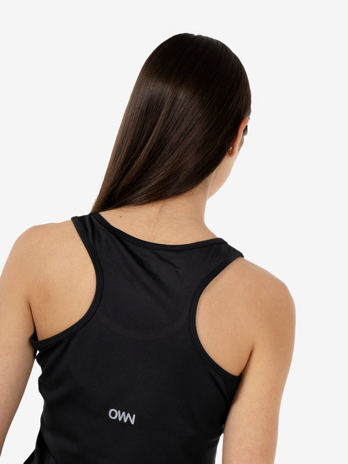 Black sports tank top