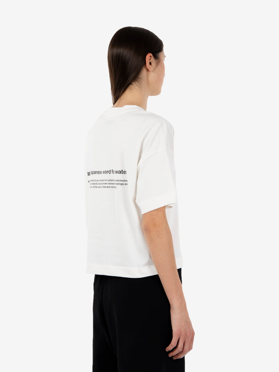 T-shirt crop loose fit bianca