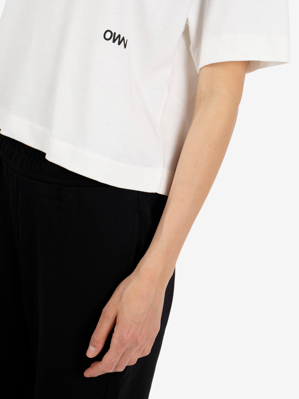 T-shirt crop loose fit bianca