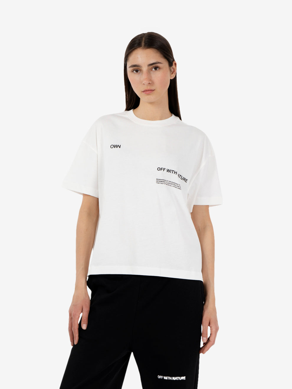 T-shirt loose fit bianca
