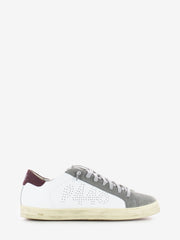 P448 - Sneaker John-m white / burgundy