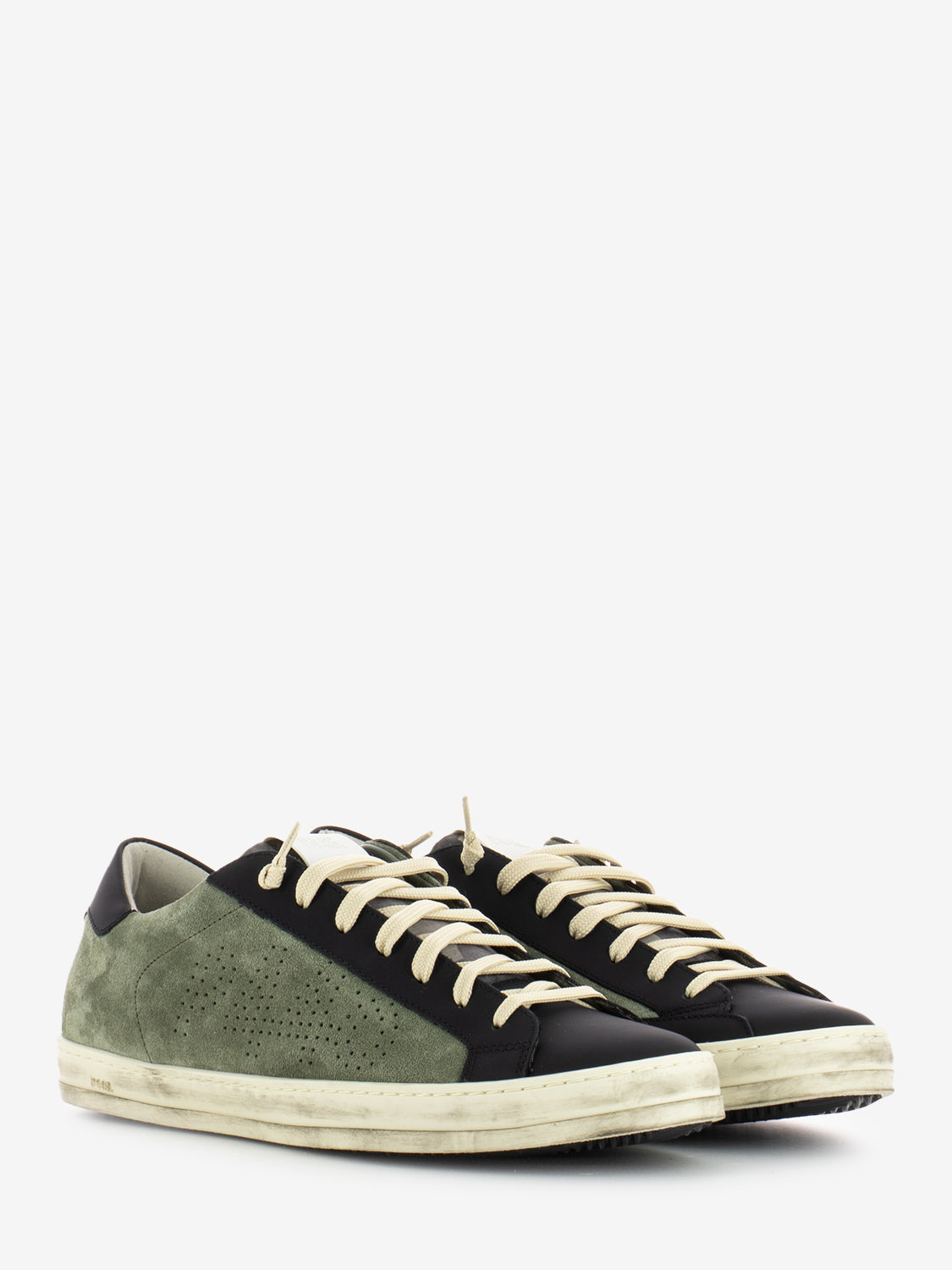 Johnr Recycled sneakers in green suede
