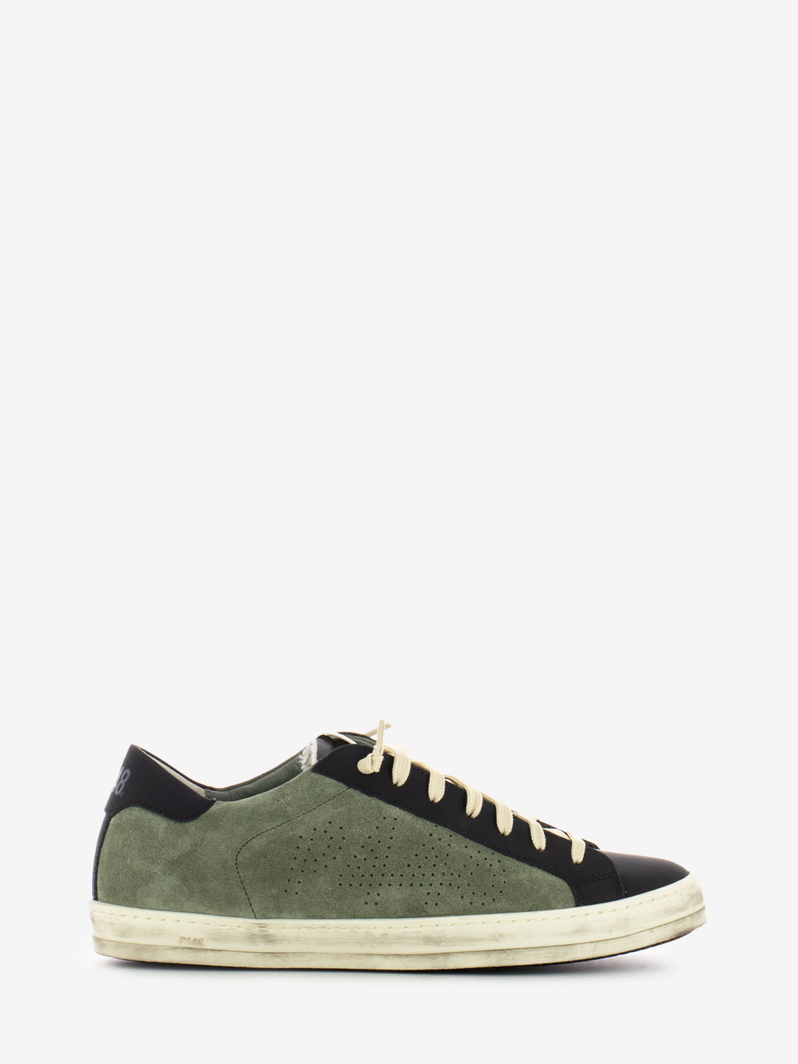 Johnr Recycled sneakers in green suede