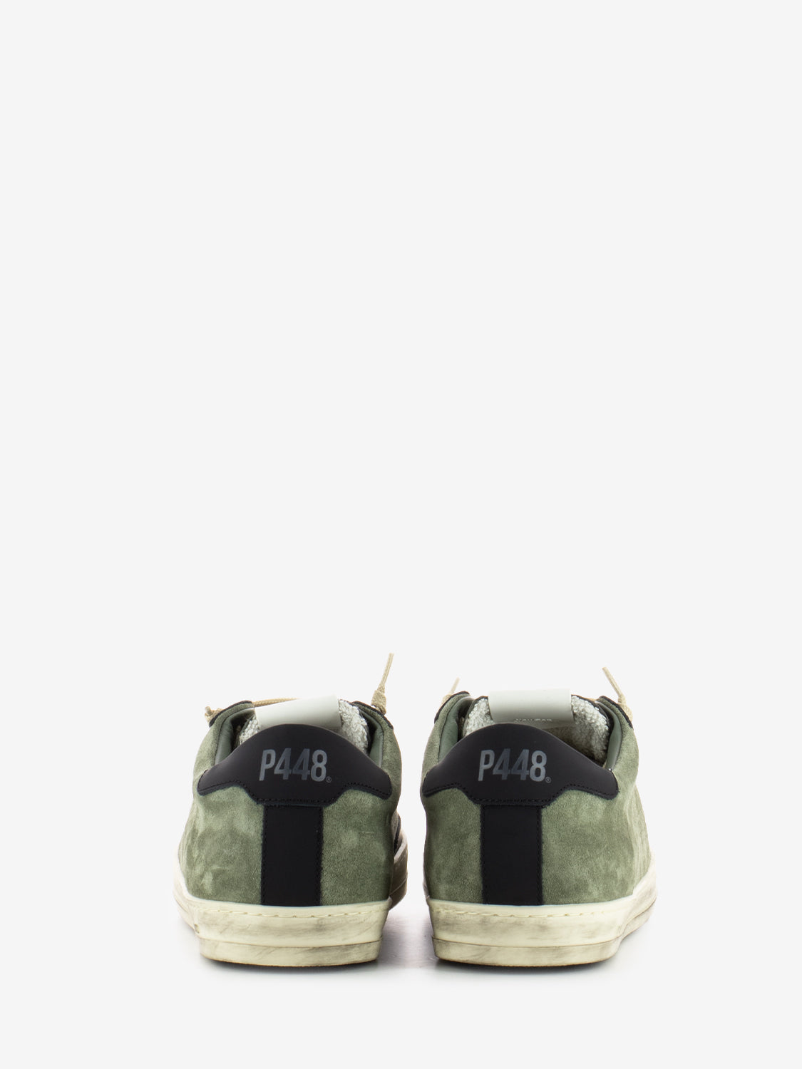 Johnr Recycled sneakers in green suede