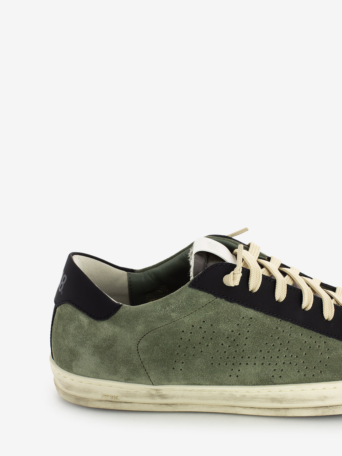 Johnr Recycled sneakers in green suede